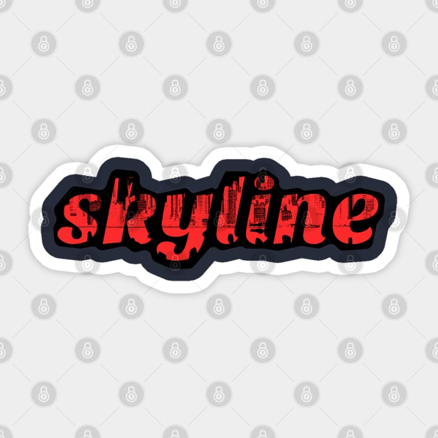 Skyline Sticker by Davey's Designs